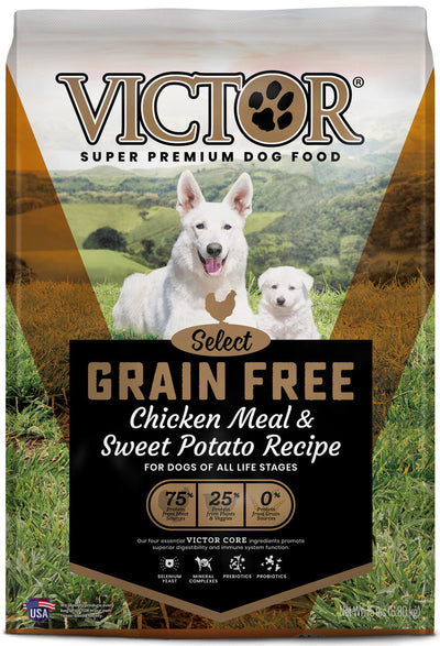 Victor Super Premium Dog Food Select Grain Free Dry Dog Food Chicken 15lb