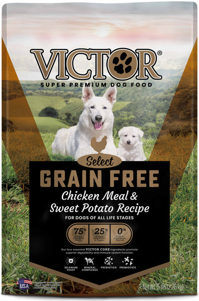 Victor Super Premium Dog Food Select Grain Free Dry Dog Food Chicken 5lb