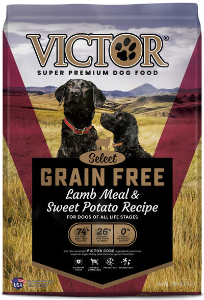 Victor Super Premium Dog Food Select Grain Free Dry Dog Food Lamb Meal 15lb