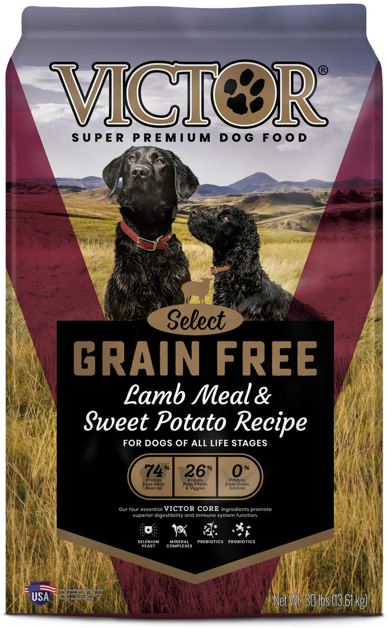 Victor Super Premium Dog Food Select Grain Free Dry Dog Food Lamb Meal 30lb