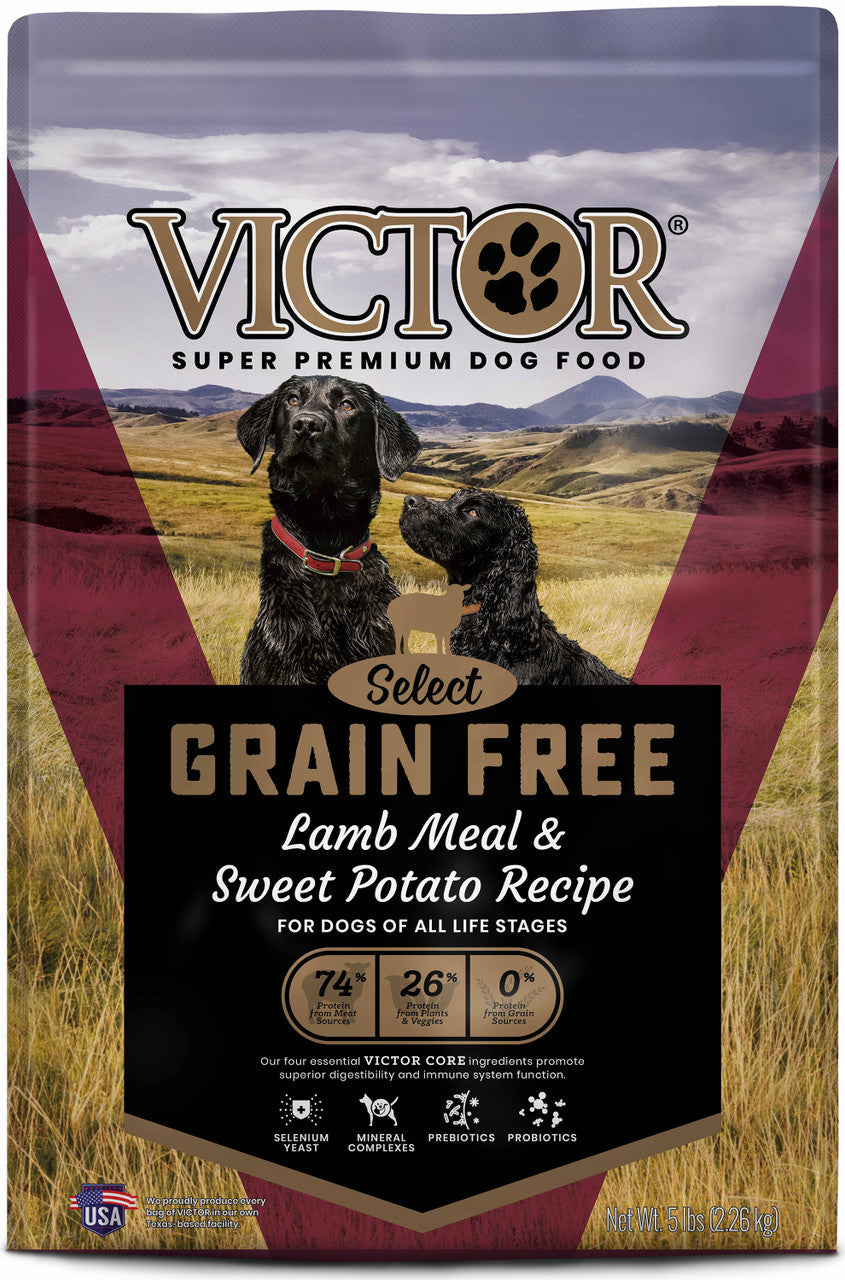 Victor Super Premium Dog Food Select Grain Free Dry Dog Food Lamb Meal 5lb
