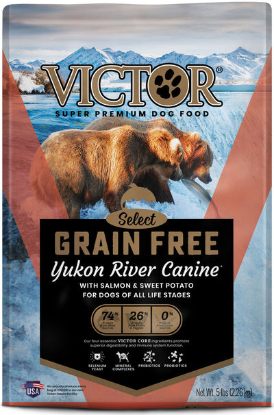 Victor Super Premium Dog Food Select Grain Free Dry Dog Food Yukon River 5lb