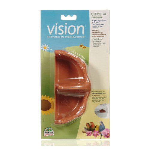 Vision II Terracotta Food/Water Dish - Bird