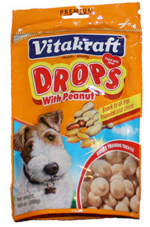 Vitakraft Drops Dog Treats Peanut 8.8 oz