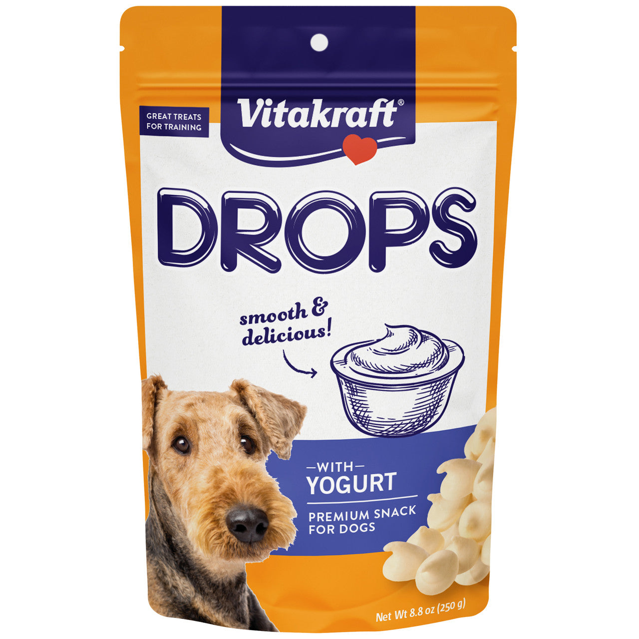 Vitakraft Drops Dog Treats Yogurt 8.8 oz