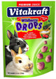 Vitakraft Drops w/Wild Berry Treat for Rabbits 5.3 oz - Small - Pet