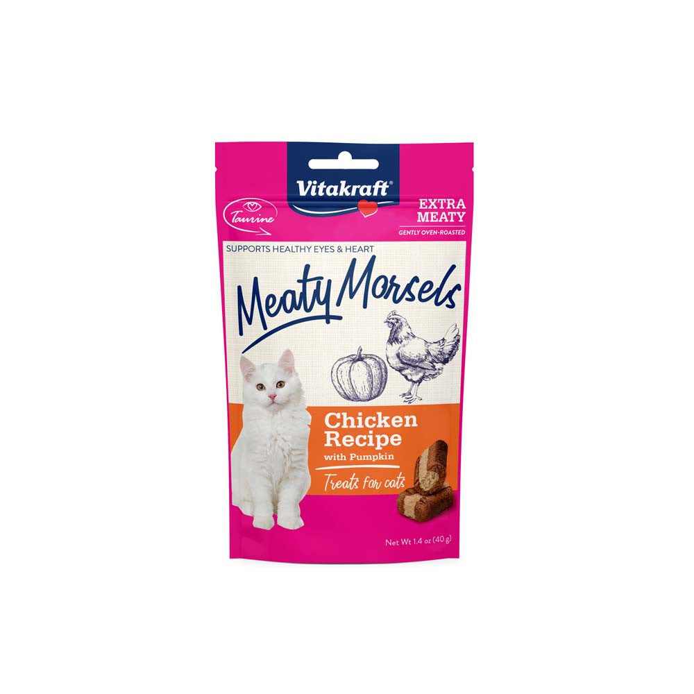 Vitakraft Meaty Morsels Soft Cat Treats Chicken w/Pumpkin 1.4oz
