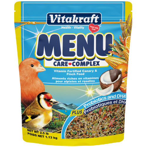 Vitakraft Menu Canary & Finch Food 2.5lbs - Bird