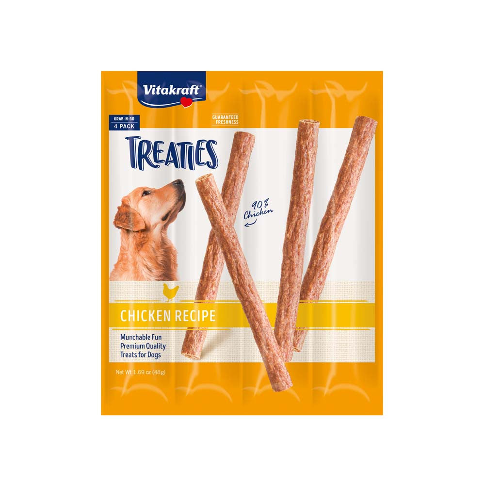 Vitakraft Treaties Dog Treats Smoked Chicken 1.69 oz 4 pc