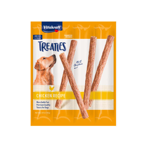 Vitakraft Treaties Dog Treats Smoked Chicken 14ea/1.69 oz 4 pc