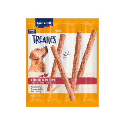 Vitakraft Treaties Dog Treats Smoked Chicken w/Sweet Potatoes 1.69 oz 4 pc