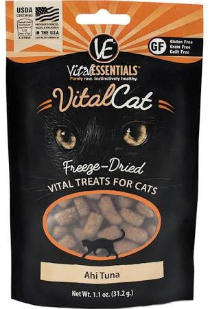 Vital Essentials Vital Cat Freeze Dried Ahi Tuna Cat Treats-1.1-oz-{L+x} 840199637560