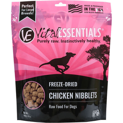 Vital Essentials Dog Freeze-dried Nibs Chicken 16oz 840199638253