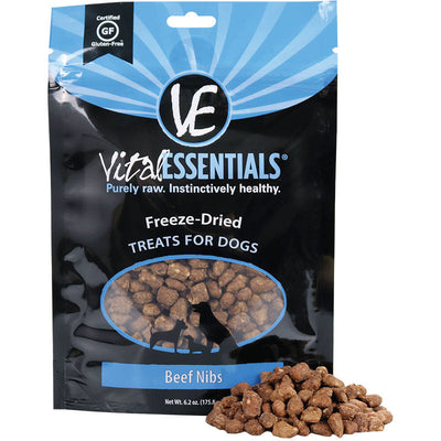 Vital Essentials Dog Freeze-dried Treat Nibs Beef 6.2oz 033211005267