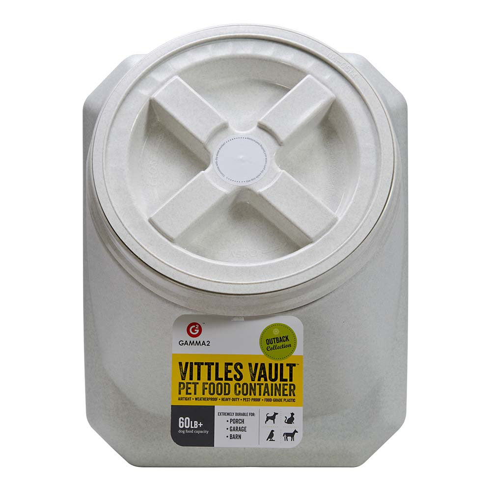 Vittles Vault Outback Stackable Pet Food Container White 60 lb