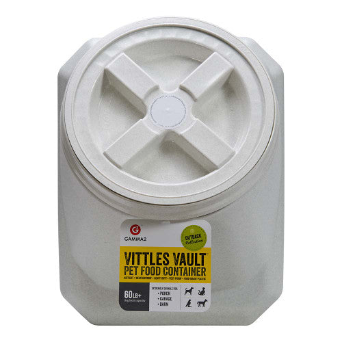 Vittles Vault Outback Stackable Pet Food Container White 60 lb - Dog