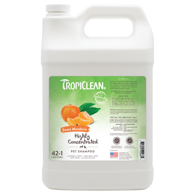 TropiClean Highly Concentrated Pet Shampoo 1 gal 645095202665