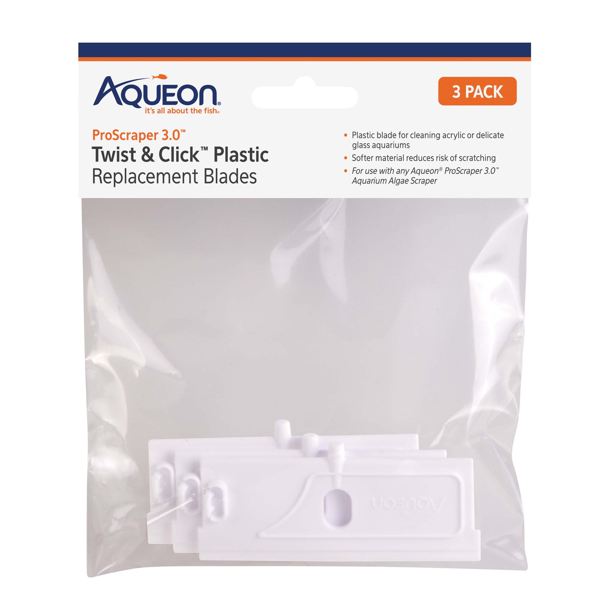 Aqueon ProScraper 3.0™ Twist & Click™ Plastic Replacement Blades 015905002332