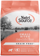 NutriSource Select Recipe Small Bites Grain Free Dry Dog Food Seafood Select 12 lb 073893430131
