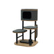 PetPals Starbz Industrial Style Cat Tree Charcoal 37 in 818483018340