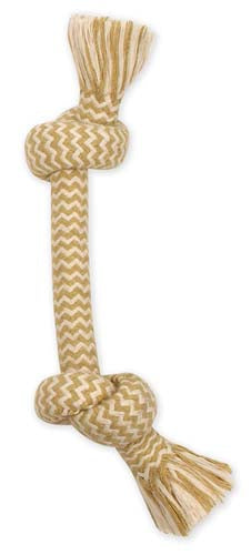 Mammoth Pet Products Flossy Chews EXTRA Peanut Butter Scented Dog Toy 2 Knot Bone Large, 14 in 746772257067