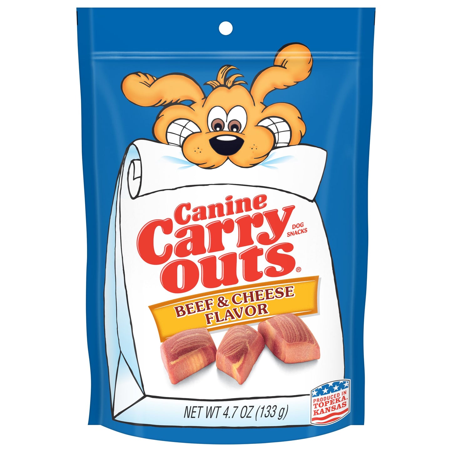 Canine Carry Outs Beef & Cheese Flavor Dog Treats 4.5 oz 079100520213