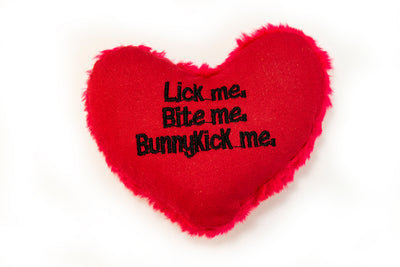 Yeowww! Hearrrt Attack Catnip Cat Toy Lick me, Bite me, Bunnykick me 812402000614