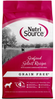 NutriSource Select Recipe Grain Free Dry Dog Food Seafood Select 4 lb 073893430087