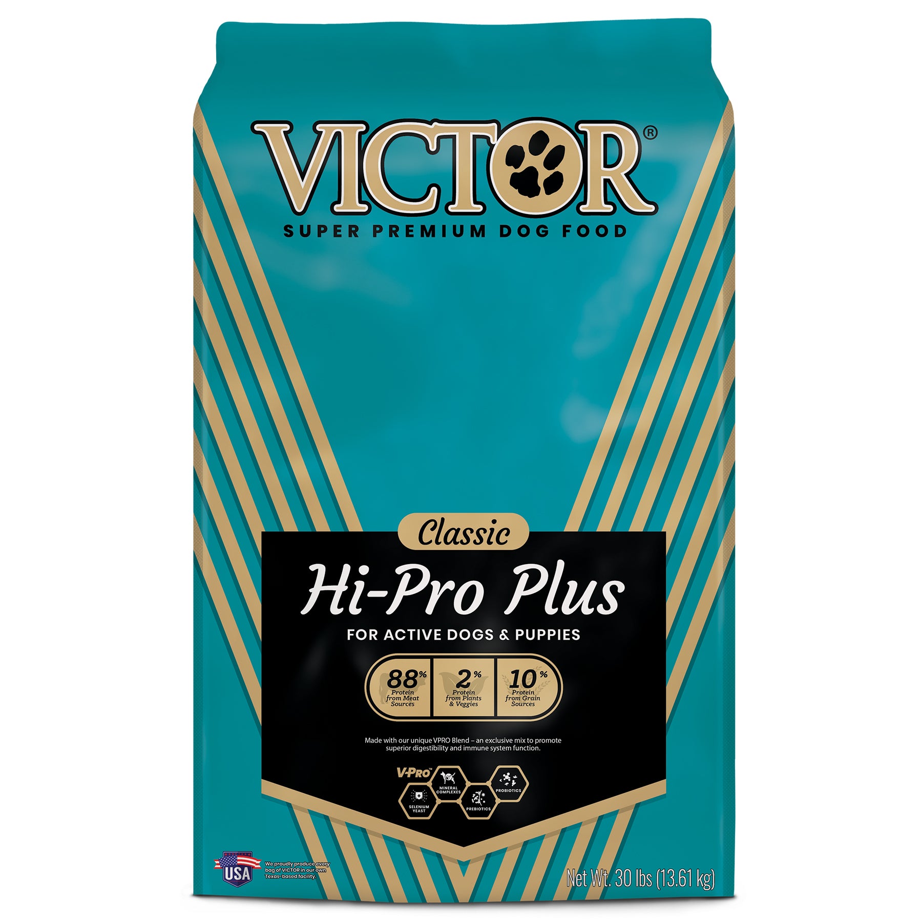 Victor Super Premium Dog Food Classic Hi-Pro Plus Dry Dog Food Beef 30 lb 899944446421