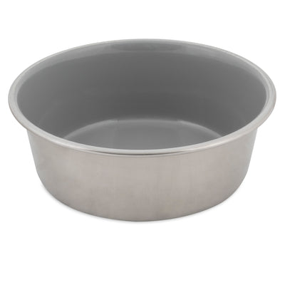 Petmate Painted Stainless Steel Bowl Sleet Gray 4 Cup 029695341519