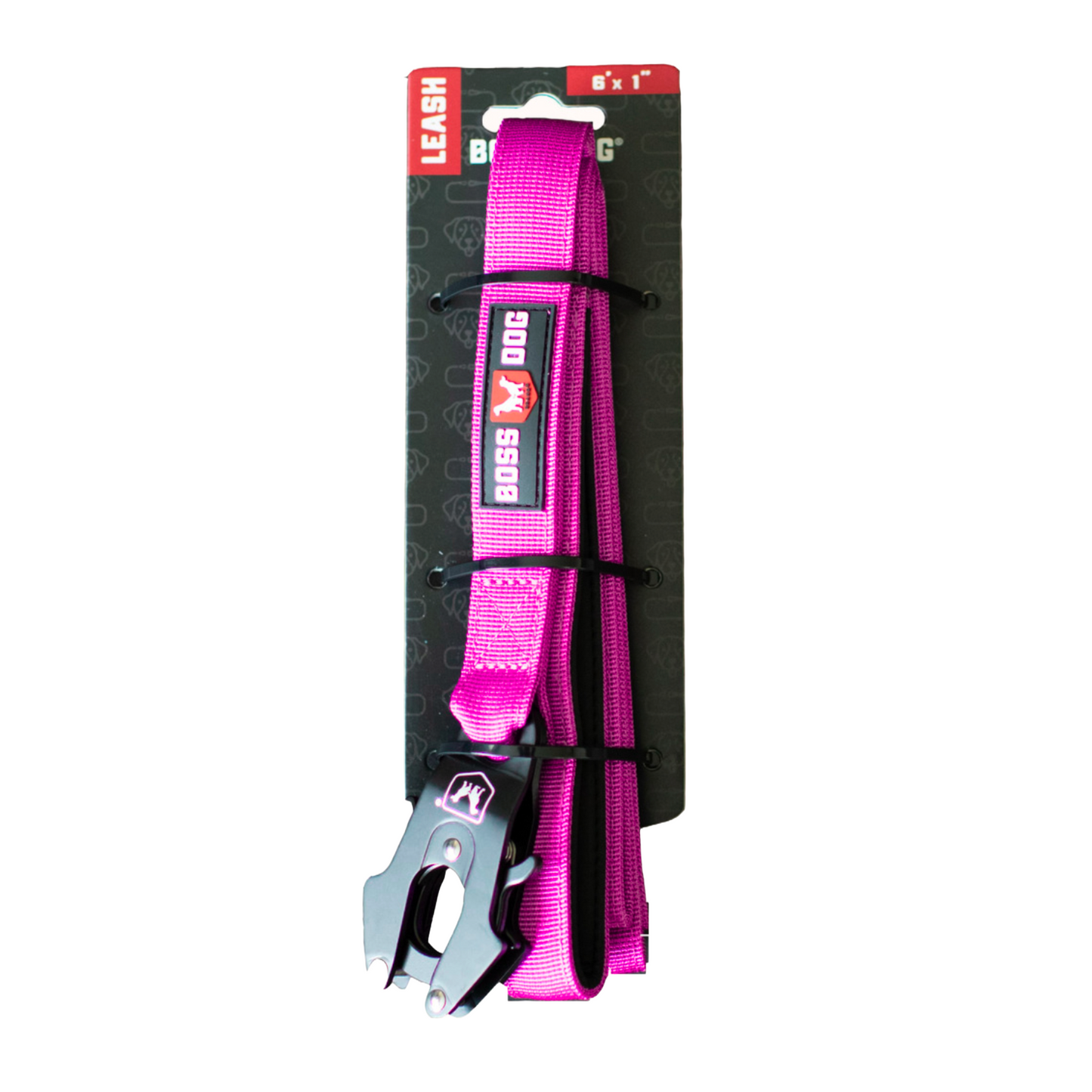 Boss Dog Tactical Dog Leash Hot Pink 6 ft 860011384526