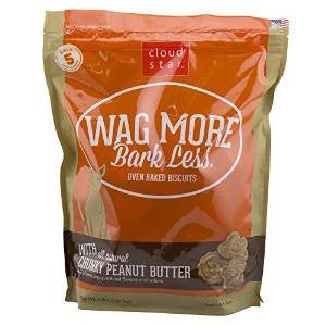 Wag More Bark Less Original Oven Baked Treats with Crunchy Peanut Butter 3lb {L+1x} 938085 693804725028