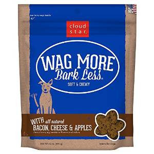 Wag More Bark Less Original Soft & Chewy Treats with Bacon, Cheese & Apples 6Z {L+1x} 938106 693804772008