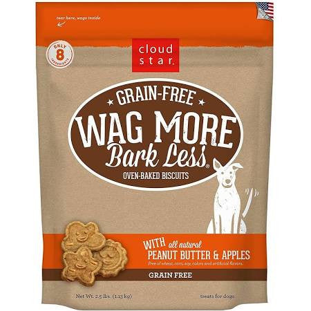 Waggin More Dog Grain Free Peanut Butter & Apples 2.5lb {L - x}