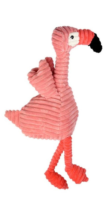 Multipet Pet Envy Corduroy Flamingos 17 -  Assorted Dog Toy