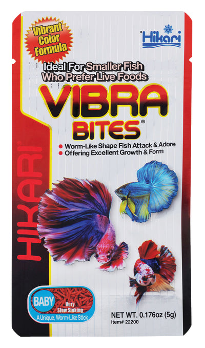 Hikari USA Vibra Bites Betta Fish Food Baby 0.18 oz 042055222006