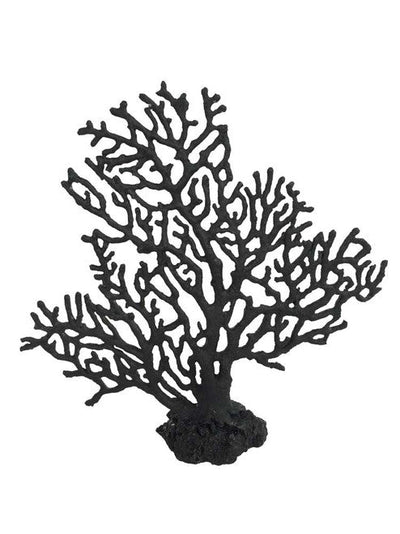 Weco South Pacific Coral Sea Fan Ornament Black MD - Aquarium