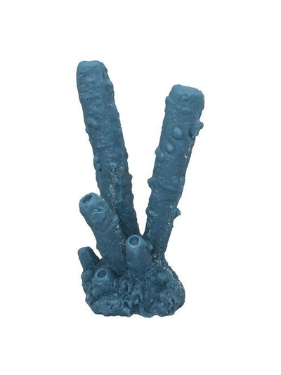 Weco South Pacific Coral Tube Sponge Ornament Blue MD - Aquarium