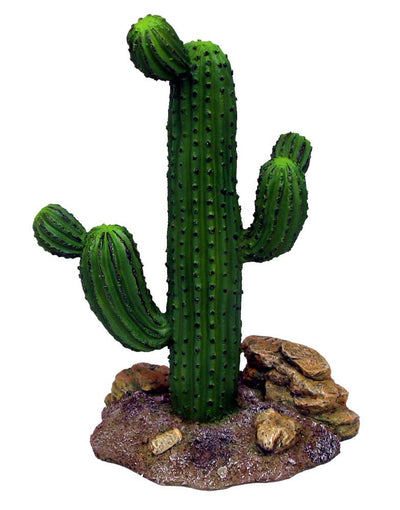 Weco Wecorama Badlands Saguaro Cactus Terrarium Ornament Brown, Green 9 in Tall