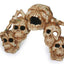 Weco Wecorama Catacombs Skull Bridge Aquarium Ornament Brown
