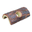 Weco Wecorama Sleepy Hollows Giant Pine Bark Lodge Terrarium Ornament Brown/Yellow SM - Reptile
