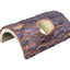 Weco Wecorama Sleepy Hollows Giant Pine Bark Lodge Terrarium Ornament Brown/Yellow MD - Reptile