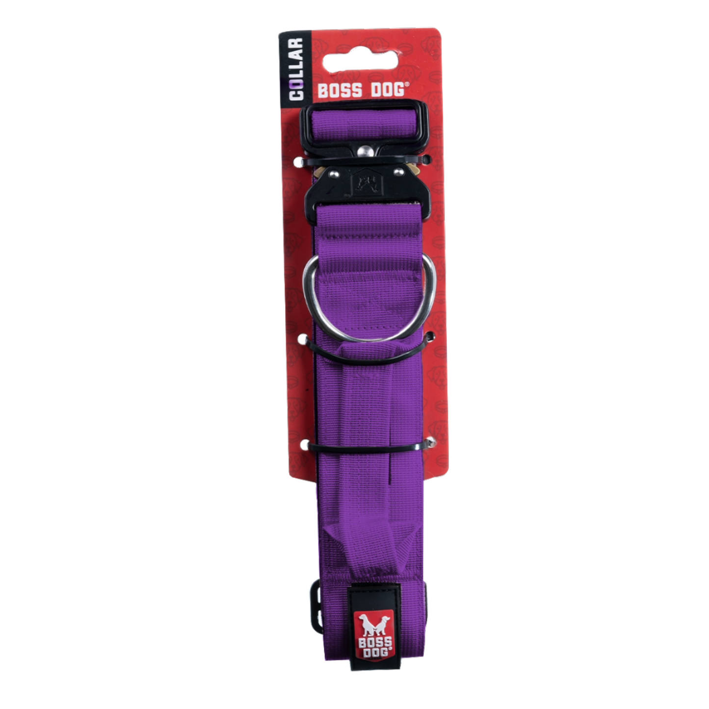 Boss Dog Tactical Adjustable Dog Collar Purple Large, 17-22 in 850036272793