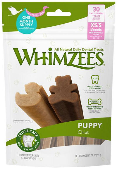 Wellpet Whimzees Puppy XS/S Breed Dental Treats 7.5oz {L + 1x} 154020 - Dog