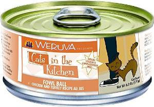 Weruva Fowl Ball Chicken & Turkey Recipe Au Jus Cans Cat 24/6.0oz. {L - x} 784095