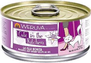 Weruva Mackerel & Shrimp Recipe Au Jus Cans La Isla Bonita Cat 24/6.0oz. {L - x} 784091