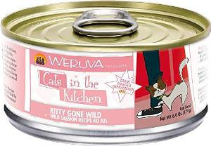 Weruva Wild Salmon Recipe Au Jus Cans Kitty Gone Cat 24/6.0oz. {L - x} 784093