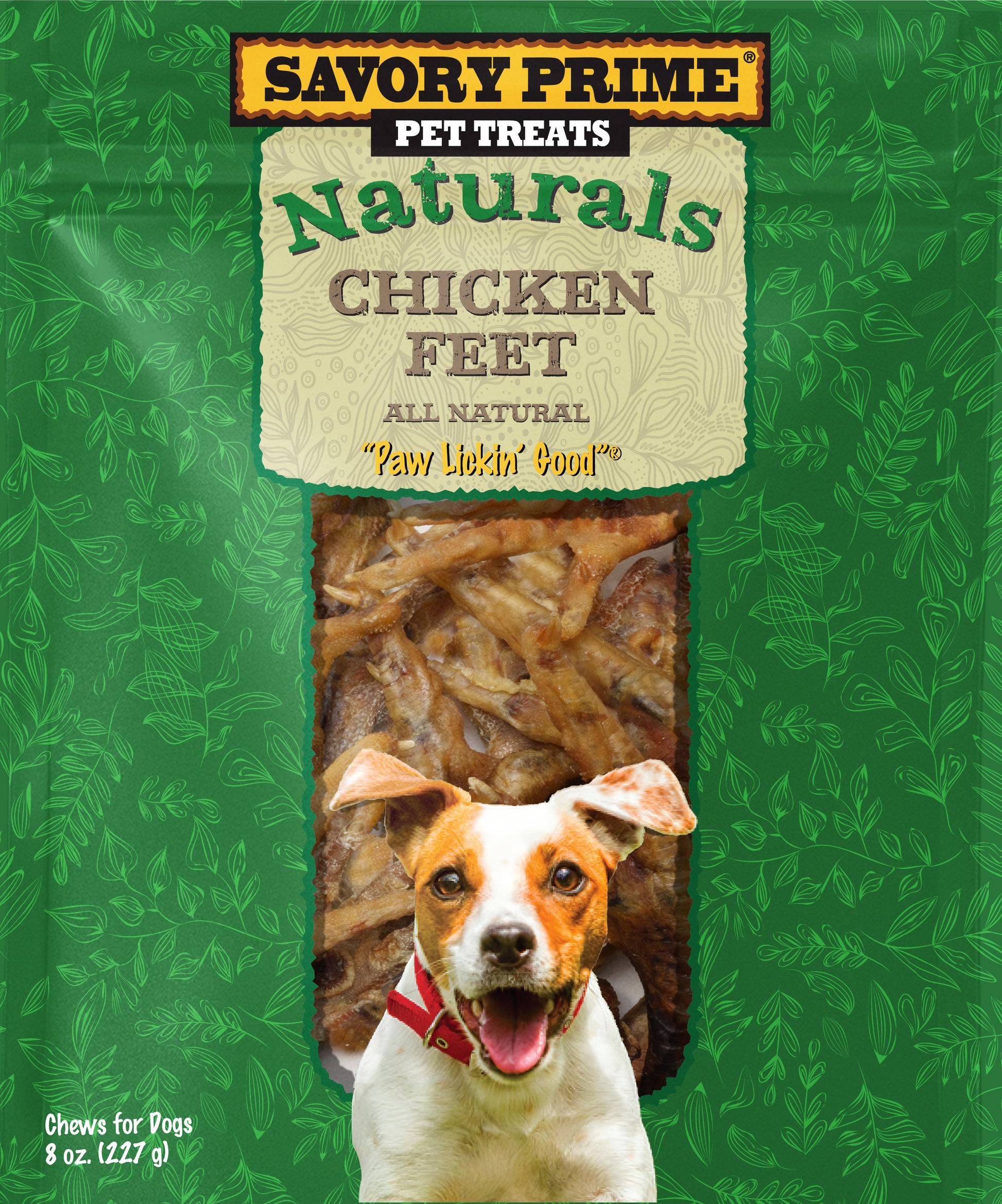 Savory Prime Naturals Chicken Feet Dog Chews 8 oz 810359003351