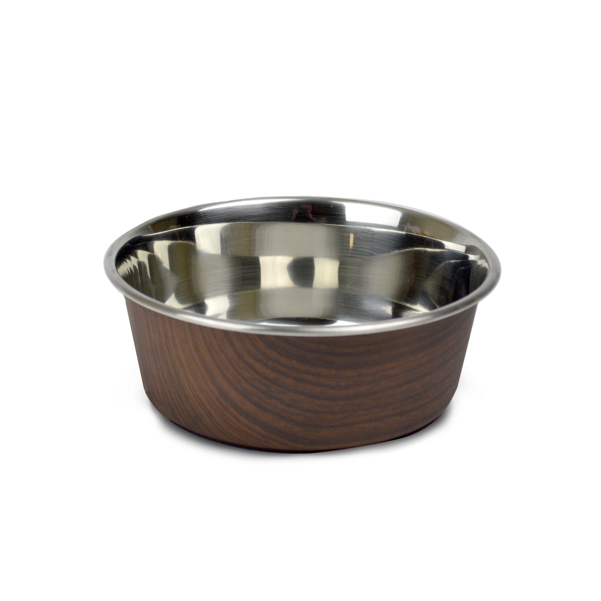 OurPets Durapet Wood Grain Bowl Dark Brown 4 Cups 780824136511
