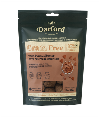 Darford Grain Free Dog Biscuits Peanut Butter Recipe 12 oz 064863012945